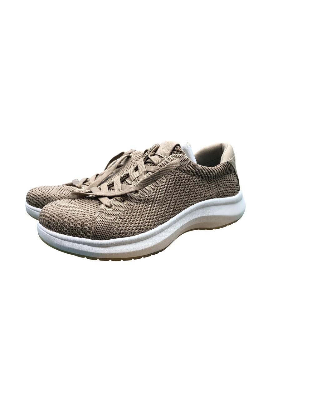 Dr. Scholl's Feel Nice Shoes Womens Size 7 Brown Taupe Knit Walking Sneaker